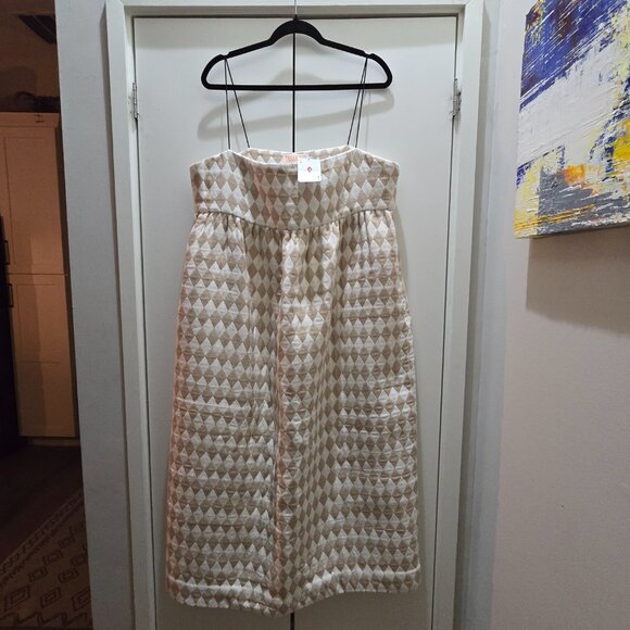 Tessa Fay Toile Midi/Maxi Puff Dress - Diamond Print Toile - Picture 2 of 6